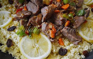 Carne (carrillada De Cerdo) Con Cous Cous Al Estilo Marroquí
