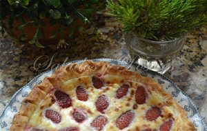 Tarta De Queso Y Fresas 
