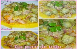 Alcachofas Con Panceta Y Verdura
