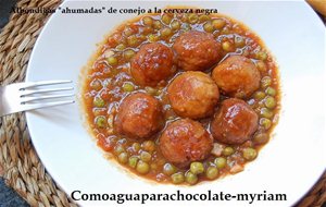 Albóndigas "ahumadas" De Conejo A La Cerveza Negra.
