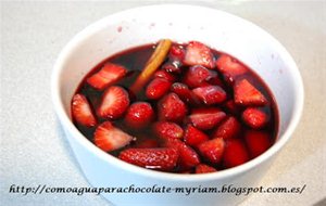 Fresas Y Frambuesa Al Vino
