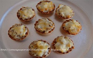 Mini Tartaletas De Champiñones Y Nata
