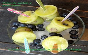 Polos De Melón Y Arándanos.
