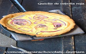 Quiche De Cebolla Roja Sin Nata.
