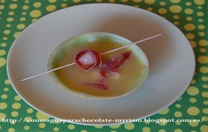 Gazpacho  De Melón Con Jamón
