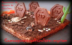Cementerio Playmobil De Brownie De Chocolate.
