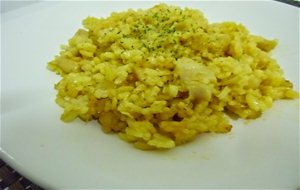 Arroz Con Rosada Y Calabacín
