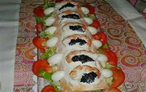 Brazo De Gitano De Salmón Y Caviar
