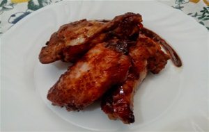 Alitas De Pollo Con Salsa De Soja
