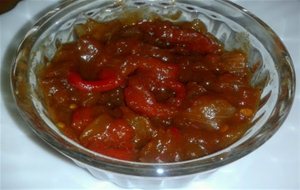 Chutney De Tomates Y Pimiento Rojo
