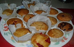 Muffins De Frutas Y Chocolate
