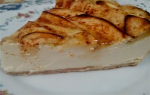 Tarta De Queso Y Manzana Sin Azúcar
