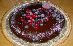 Tarta Sácher Con Frutas
