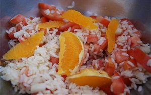 Ensalada De Arroz Con Naranja
