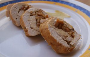 Pechugas Rellenas De Anacardos Y Melocotón
