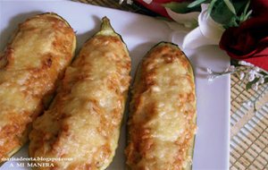 Calabacines Rellenos De Atún (receta De Morguix)
