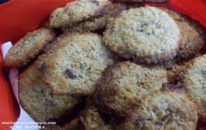 Galletas De Avena Con Gotas De Chocolate
