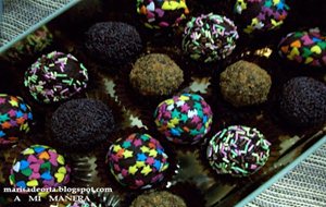 Trufas De Chocolate Negro Y Mascarpone
