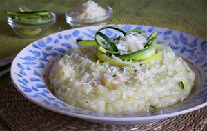 Risotto De Calabacín Y Gambas