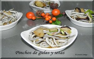 Cazuelitas De Setas Y Gulas
