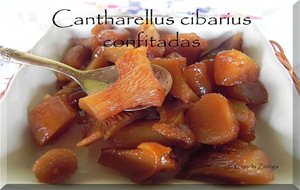 Cantharellus Cibarius Confitadas En Azúcar
