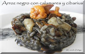 Arrroz Negro Con Calamares Y C. Cibarius
