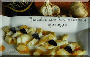 Ensalada De Bacalao Con Russula Virescens Y Ajo Negro
