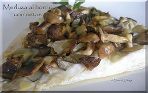 Merluza Al Horno Con Setas
