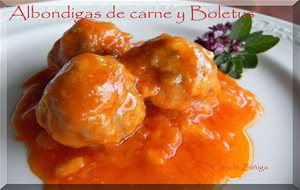 Albondigas De Carne Con Boletus
