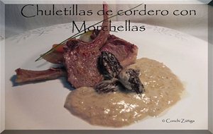 Chuletillas De Cordero Con Morchellas
