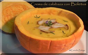 Crema De Calabaza Y Boletus
