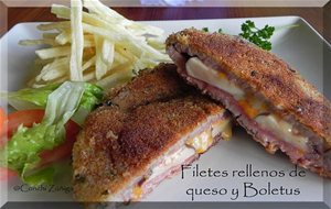 Filetes De Ternera Rellenos De Boletus Y Queso
