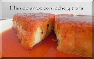 Flan De Arroz Con Leche Y Trufa
