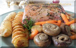 Lomo Al Horno Con Champiñones
