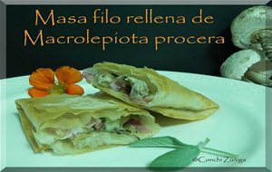 Masa Filo Rellena De Macrolepiota Procera
