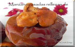 Manzanas Asadas Rellenas De C. Cibarius
