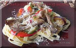 Pasta Con Verduras Y Setas
