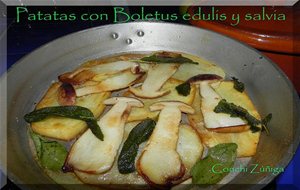 Patatas Con Boletus Edulis Al Aroma De Salvia
