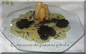 Carpaccio De Patatas Y Trufas.
