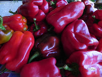 Pimientos Rellenos De Arroz Y Setas
