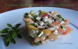 Tartar De Verduras Y Champiñones
