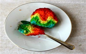 Rainbow Cupcakes O Magdalenas Multicolores
