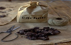 "carbón" De Chocolate Y Como Hacer Una Bolsa De Papel Craft.
