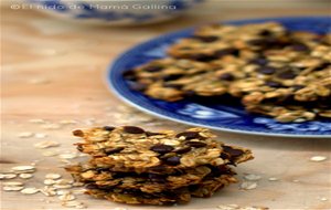 Galletitas De Plátano, Avena Y Chocolate Y Una Bonita Forma De Presentarlas
