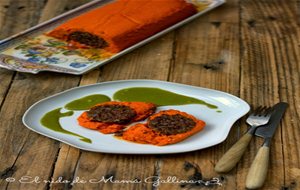 Pastel De Morcilla Y Pimientos Confitados
