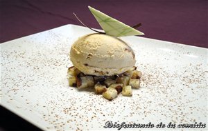 Helado De Mantequilla De Cacahuete Con Lagunas De Sirope De Chocolate
