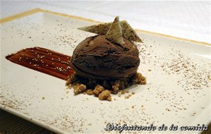 Helado De Moka Con Galletas De Canela
