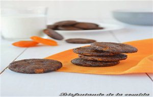 Mini Cookies De Chocolate Y Albaricoque
