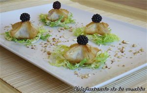 Paquetitos De Filo Rellenos De Queso Manchego Y Moras
