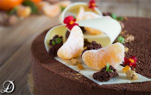 Tarta De Chocolate, Mandarina Y Pimienta De Sichuan
